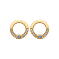 Coque de Nacre Puces d'oreilles plaqué or 2585460