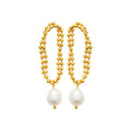 Coque de Nacre Boucles d'oreilles pendantes acier doré 3126309