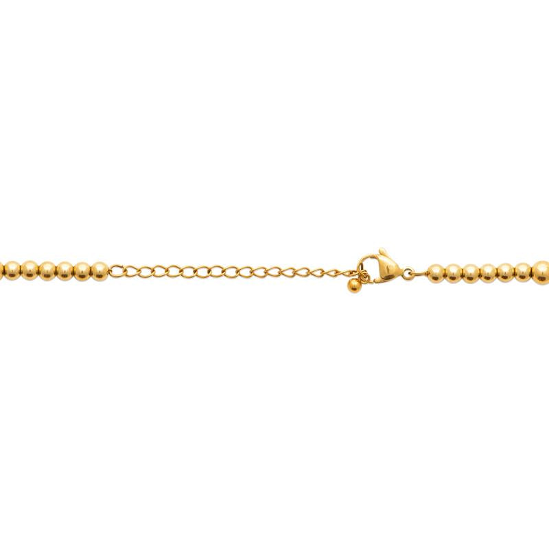 Coque de Nacre Collier acier doré 312433
