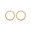 Coque de Nacre Puces d'oreilles plaqué or 2574600