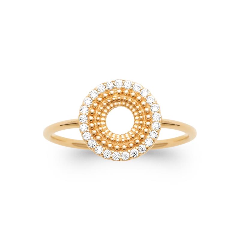Coque de Nacre Bague plaqué or 20005810