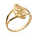 Coque de Nacre Bague plaqué or 204946
