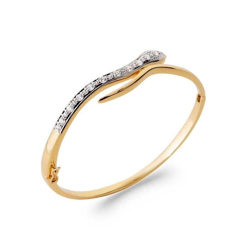 Coque de Nacre Bracelet jonc plaqué or 900155