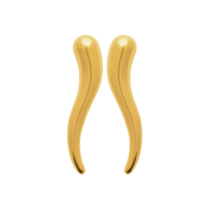 Coque de Nacre Boucles d'oreilles acier doré 3117709