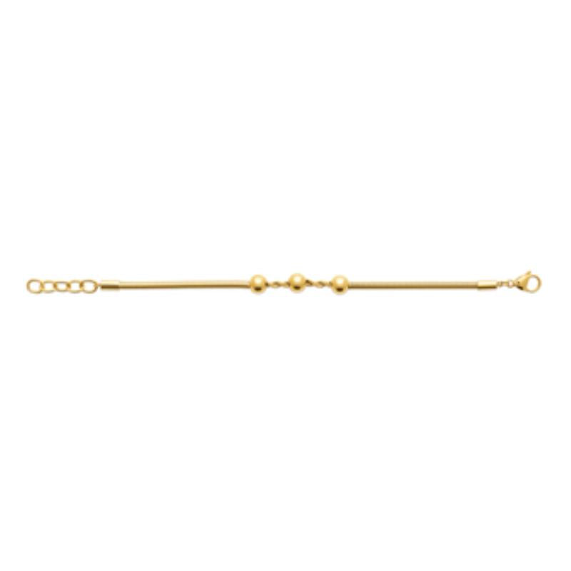 Coque de Nacre Bracelet acier doré 312215