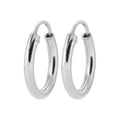 Coque de Nacre Créoles argent 702214