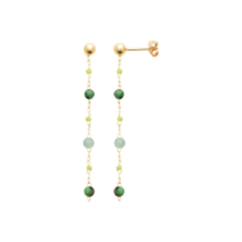 Coque de Nacre Boucles d'oreilles pendantes plaqué or 23048650