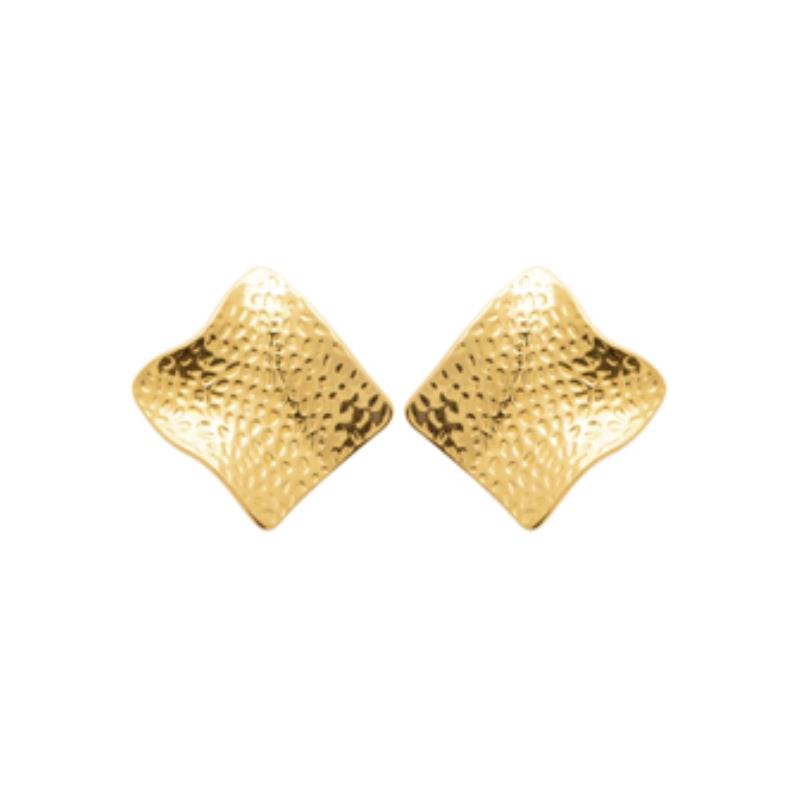 Coque de Nacre Boucles d'oreilles acier doré 3116309