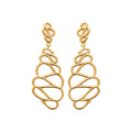 Coque de Nacre Boucles d'oreilles pendantes plaqué or 23069400
