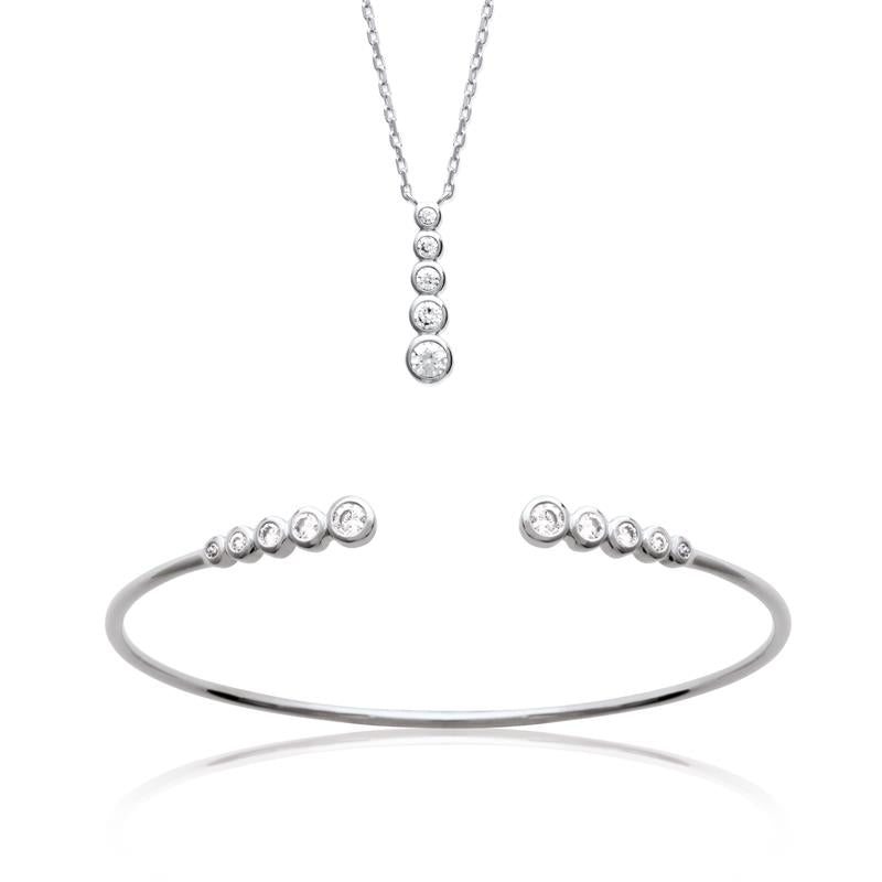 Coque de Nacre Collier argent 871723