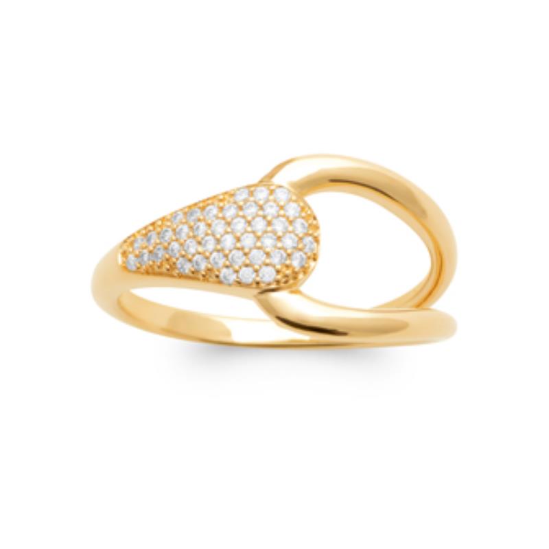 Coque de Nacre Bague plaqué or 2995010