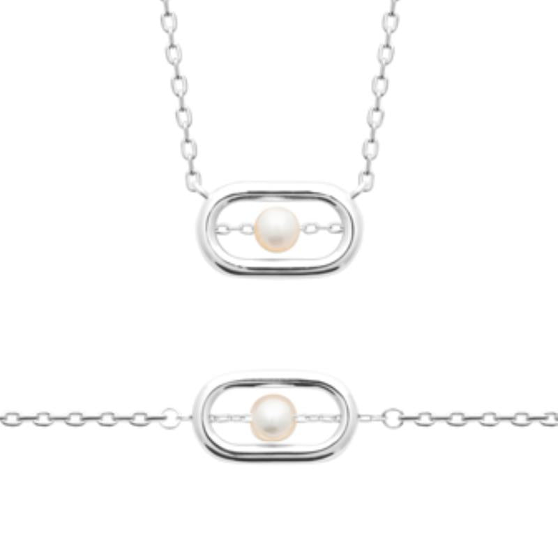 Coque de Nacre Chaîne argent 874065
