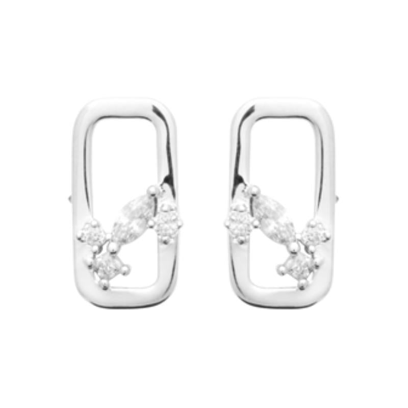 Coque de Nacre Puces d'oreilles argent 13052710