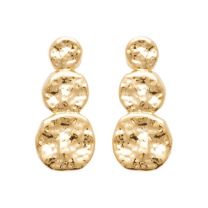 Coque de Nacre Puces d'oreilles plaqué or 23036400