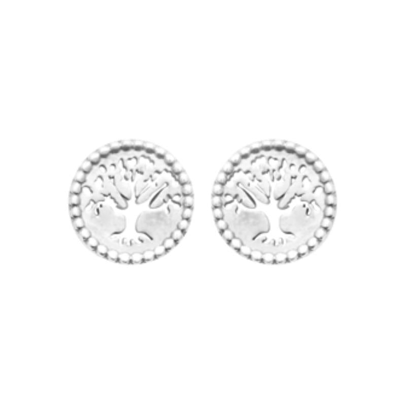 Coque de Nacre Puces d'oreilles argent 73052500