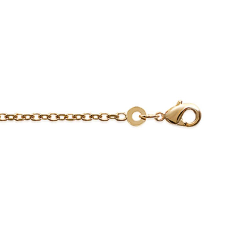 Coque de Nacre Chaîne maille forçat plaqué or 225052