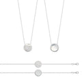 Coque de Nacre Collier argent 873438