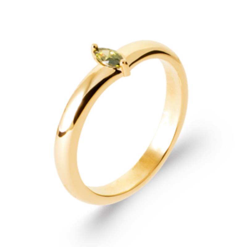 Coque de Nacre Bague solitaire plaqué or 2999550