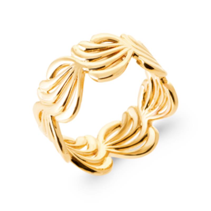 Coque de Nacre Bague plaqué or 2986200