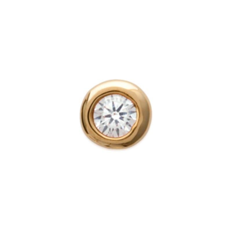 Coque de Nacre Boucle d'oreille à l'unité plaqué or 25115102U