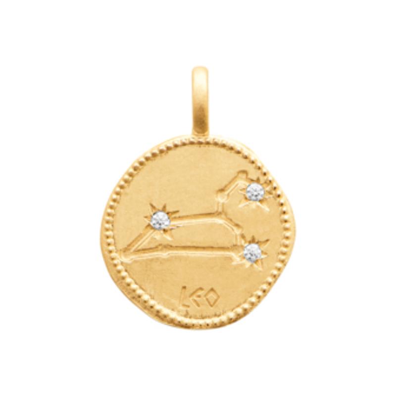 Coque de Nacre Pendentif zodiaque plaqué or 27687107