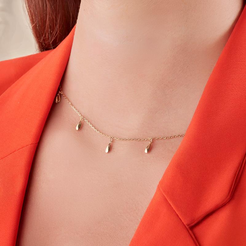 Coque de Nacre Collier plaqué or 921493