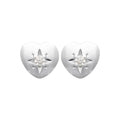 Coque de Nacre Puces d'oreilles argent 13007310