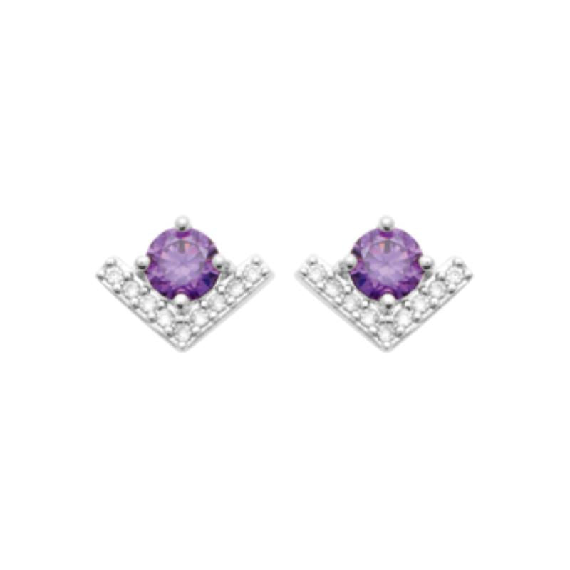 Coque de Nacre Puces d'oreilles argent 13055370
