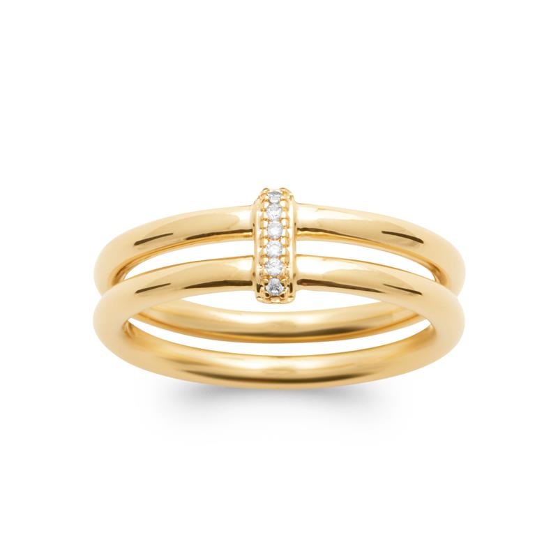 Coque de Nacre Bague plaqué or 2980310