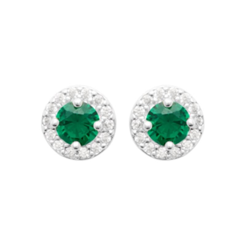 Coque de Nacre Puces d'oreilles argent 13042250