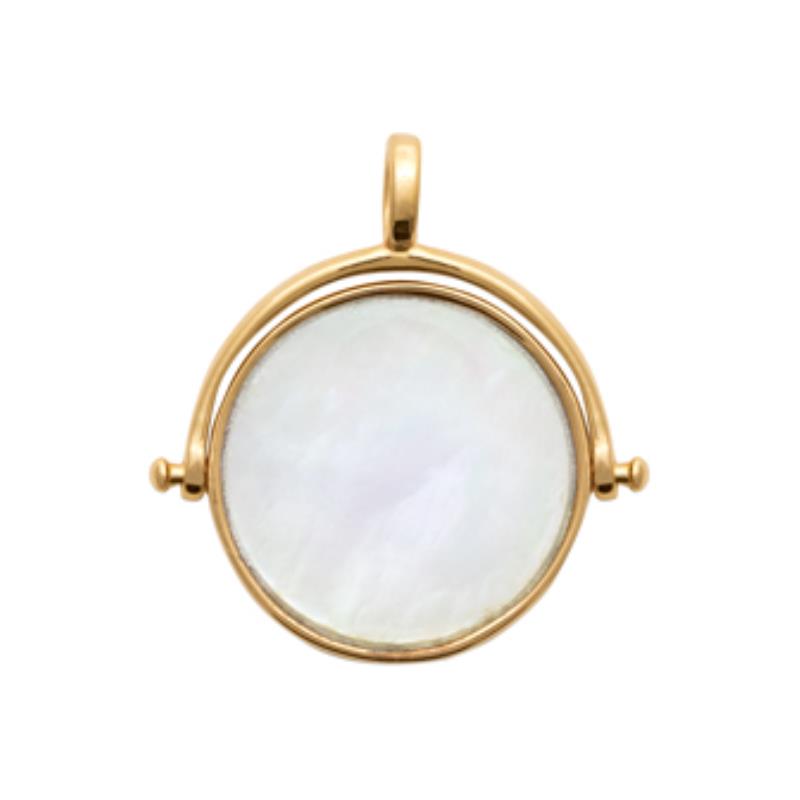 Coque de Nacre Médaille plaqué or 2770804