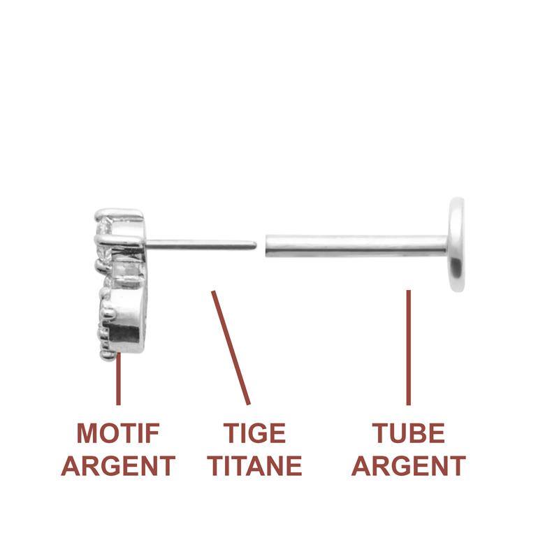 Coque de Nacre Piercing argent 13067510