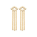 Coque de Nacre Boucles d'oreilles pendantes plaqué or 23076310