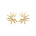 Coque de Nacre Boucles d'oreilles acier doré 3128409