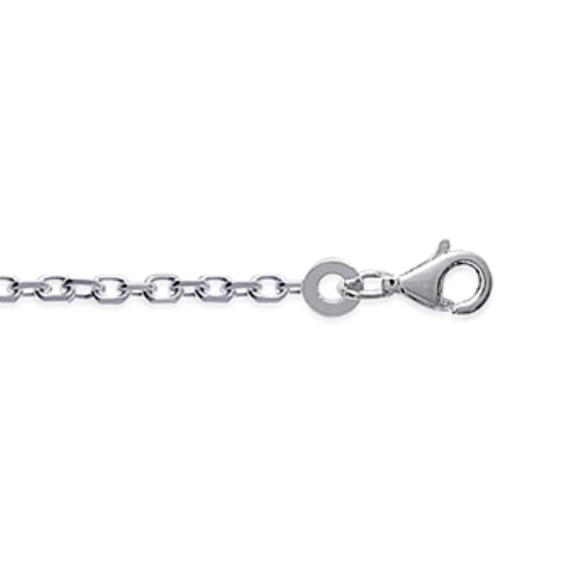 Coque de Nacre Chaîne maille forçat argent 725052