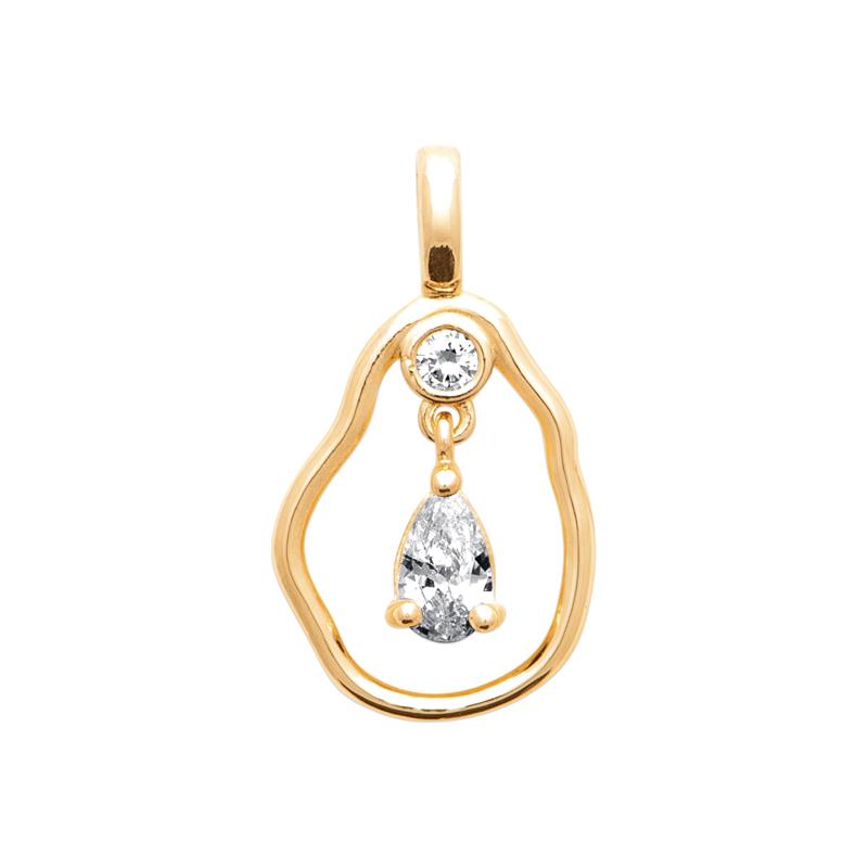 Coque de Nacre Pendentif plaqué or 2791510