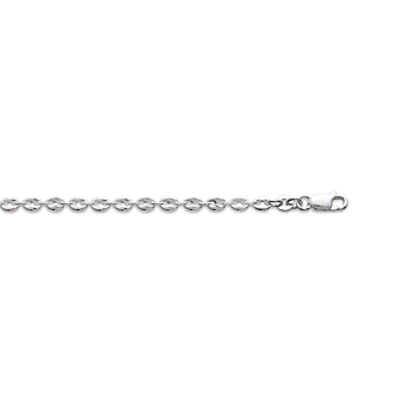 Coque de Nacre Chaîne maille grain de café argent 114010