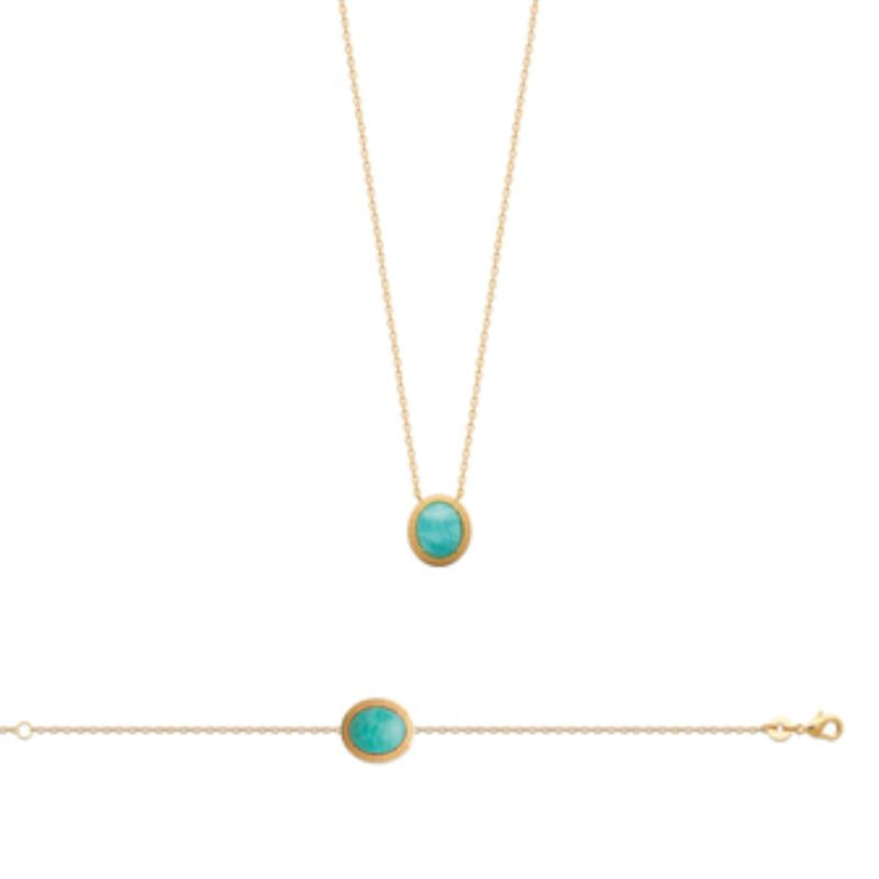 Coque de Nacre Collier plaqué or 973692