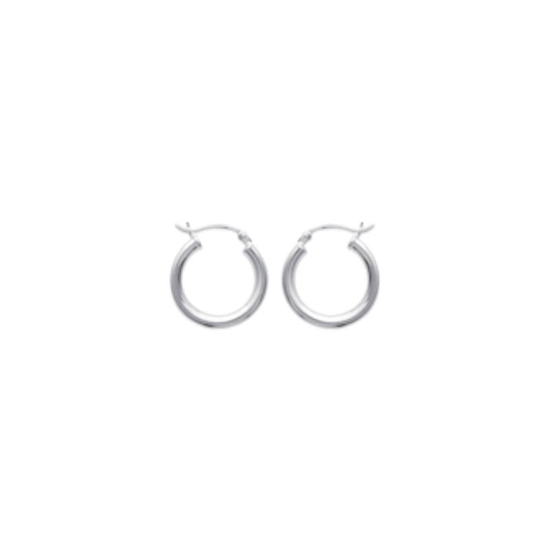 Coque de Nacre Créoles argent 73020
