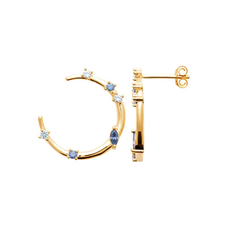 Coque de Nacre Boucles d'oreilles plaqué or 23077160