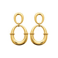 Coque de Nacre Boucles d'oreilles pendantes acier doré 3134209