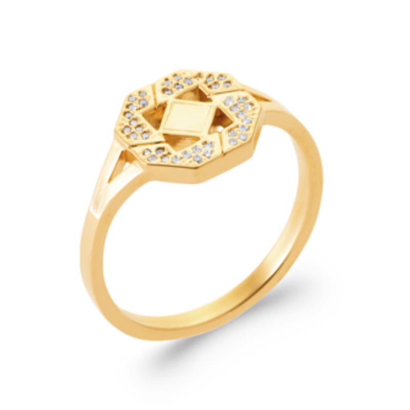 Coque de Nacre Bague plaqué or 2983410