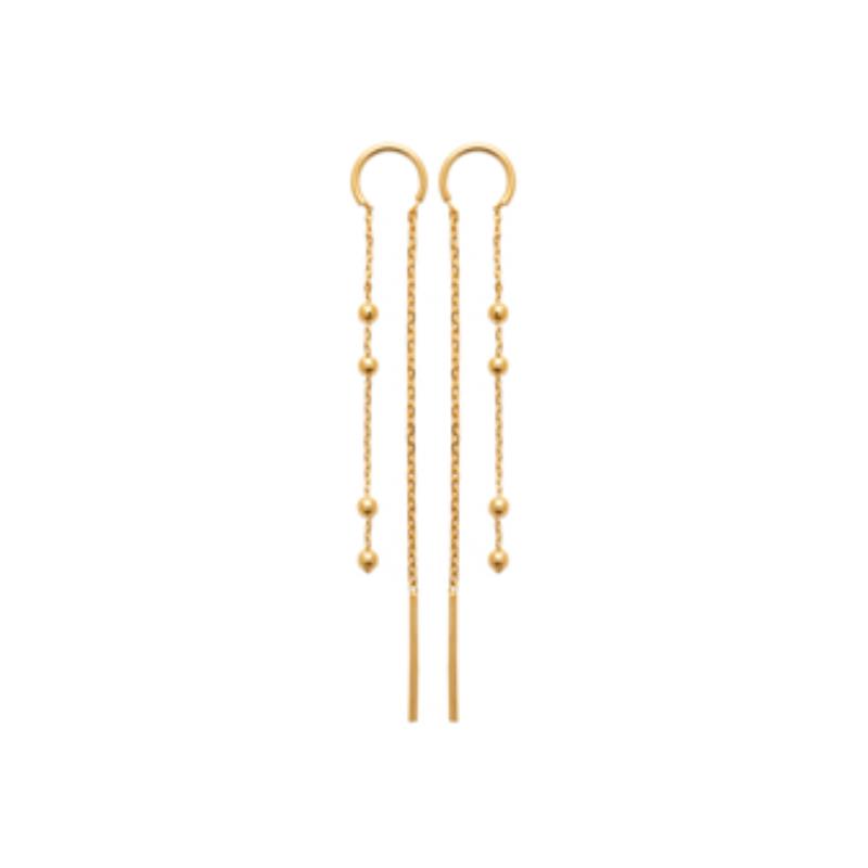 Coque de Nacre Boucles d'oreilles plaqué or 23070100