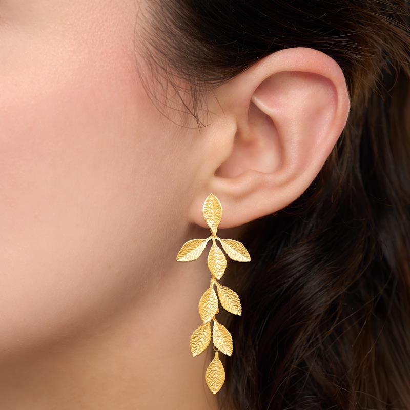 Izee Boucles d'oreilles pendantes acier doré 3136009