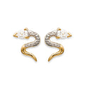 Coque de Nacre Puces d'oreilles plaqué or 2307011