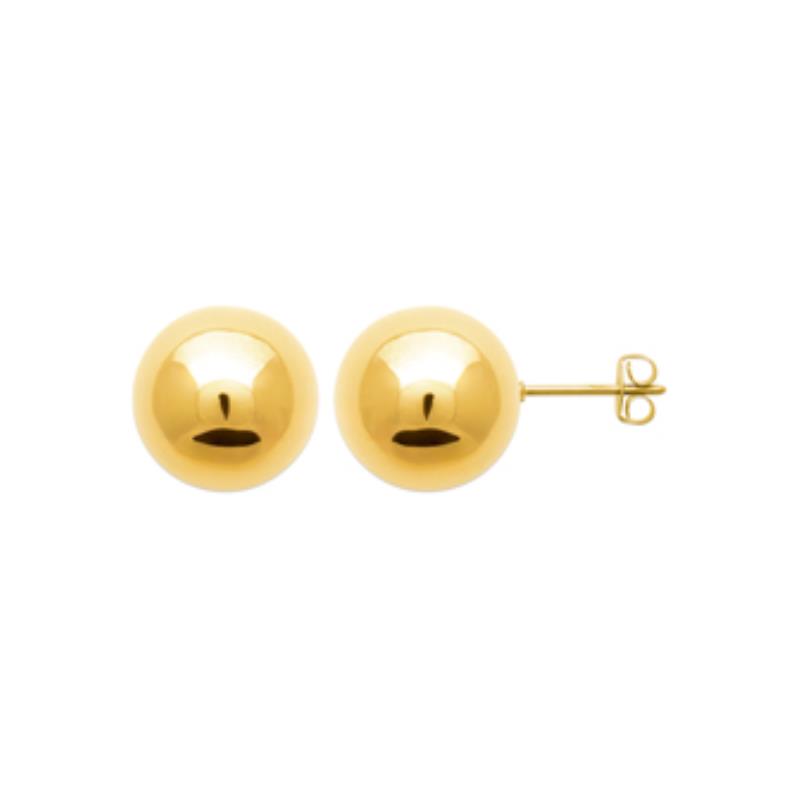 Coque de Nacre Puces d'oreilles acier doré 3123309