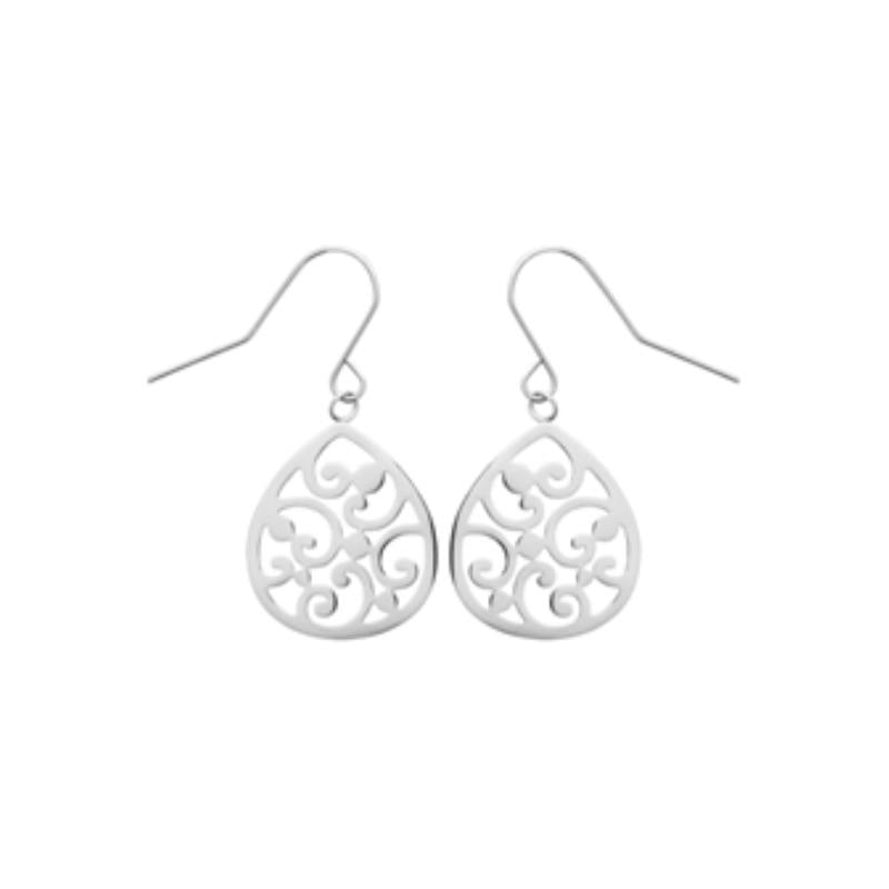 Coque de Nacre Boucles d'oreilles pendantes acier 3120000