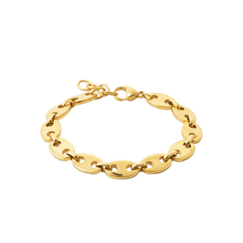 Coque de Nacre Bracelet acier doré 312350