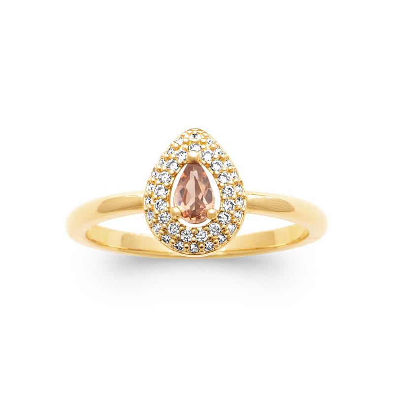 Coque de Nacre Bague plaqué or 20023499