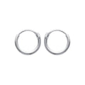 Coque de Nacre Créoles argent 1028